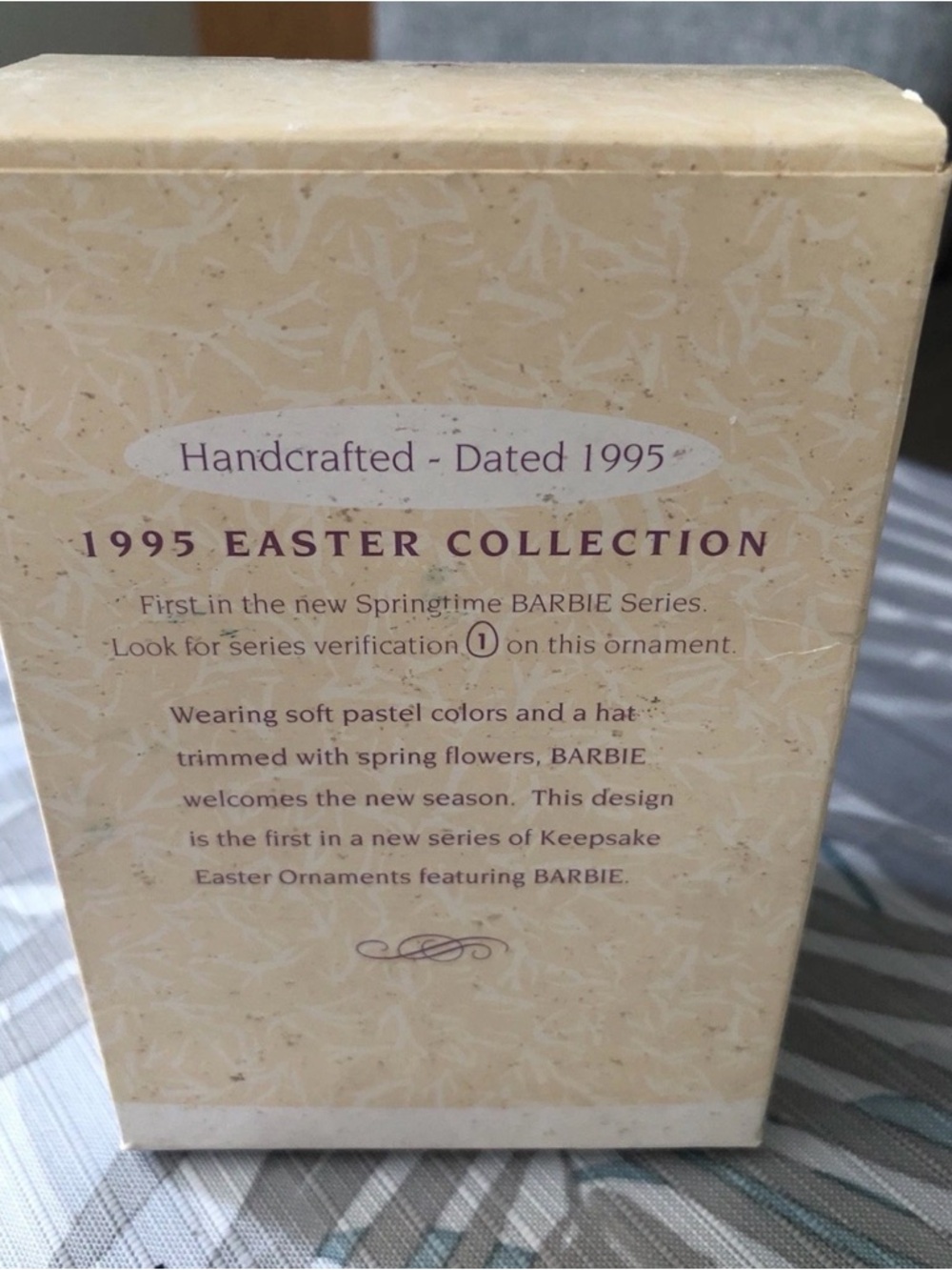 Hallmark 1994 Springtime Barbie Ornament In Original Box - Picture 2 of 3